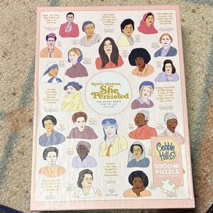Cobble Hill 'Nevertheless, She Persisted' 1000 Piece Puzzle w/ Poster